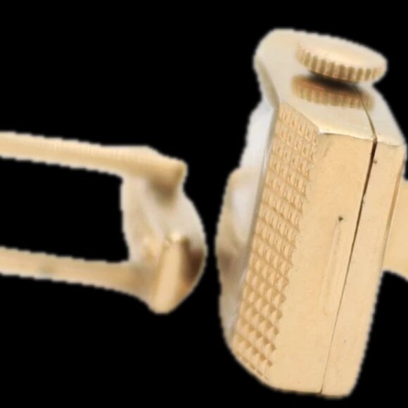 Vintage Sheffield Cufflink Watch Men's Mechanical Pendant Watch Gold Tone - Picture 3 of 3